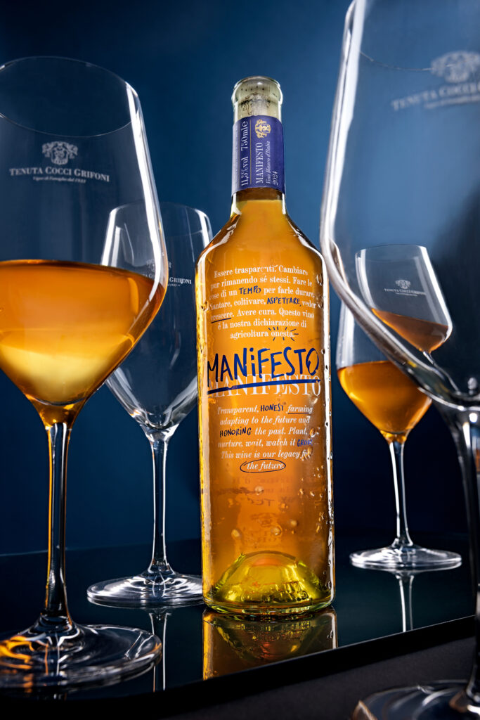 Tenuta Cocci Grifoni - Manifesto bottiglia bicchieri